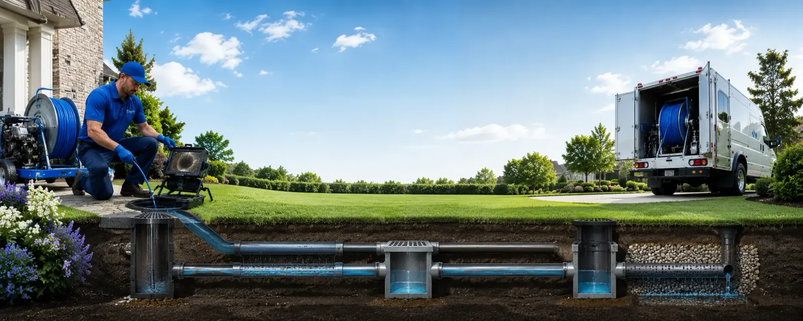 Outdoor drain cleaning information for Table Grove, IL
